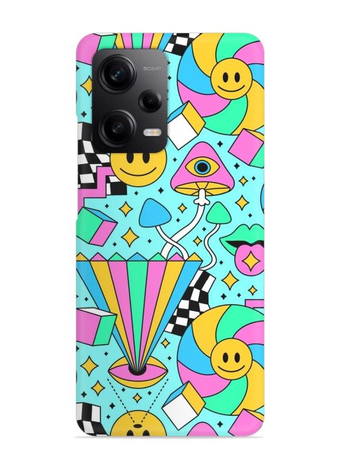 Trippy Rainbow 60S Snap Case for Poco X5 (5G) Zapvi