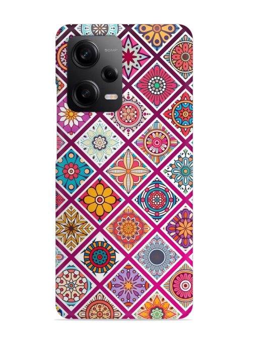 Seamless Tile Pattern Snap Case for Poco X5 (5G) Zapvi