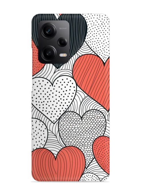 Girly Heart Seamless Snap Case for Poco X5 (5G) Zapvi