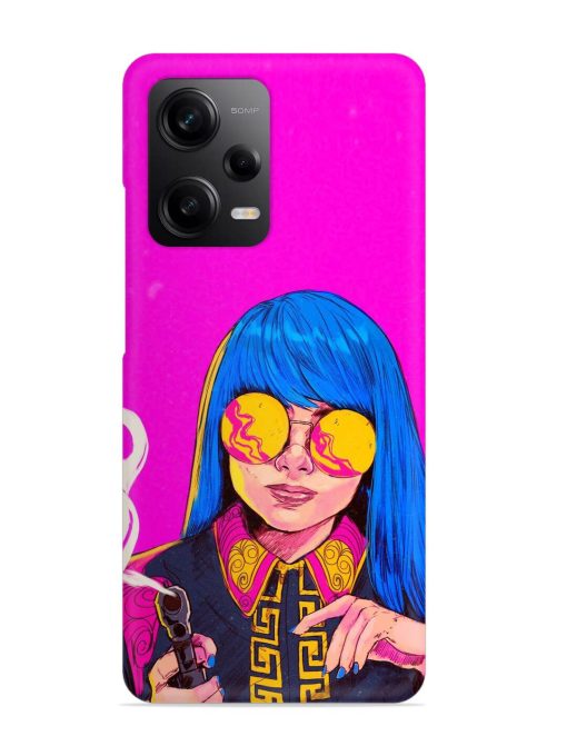 Aesthetic Anime Girl Snap Case for Poco X5 (5G) Zapvi