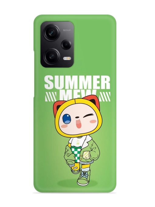 Summer Mew Snap Case for Poco X5 (5G) Zapvi