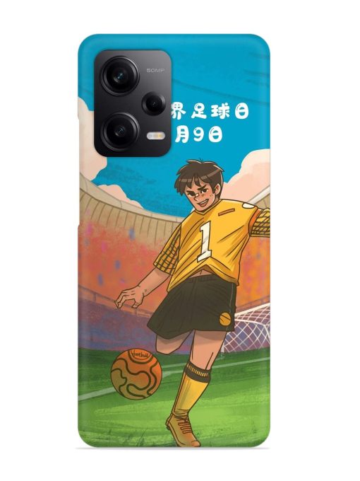 Soccer Kick Snap Case for Poco X5 (5G) Zapvi