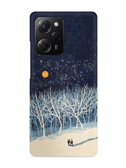 Full Moon Snowshoe Tour Snap Case for Poco X5 Pro (5G) Zapvi