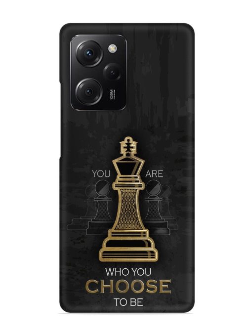 You Are Who Choose To Be Snap Case for Poco X5 Pro (5G) Zapvi