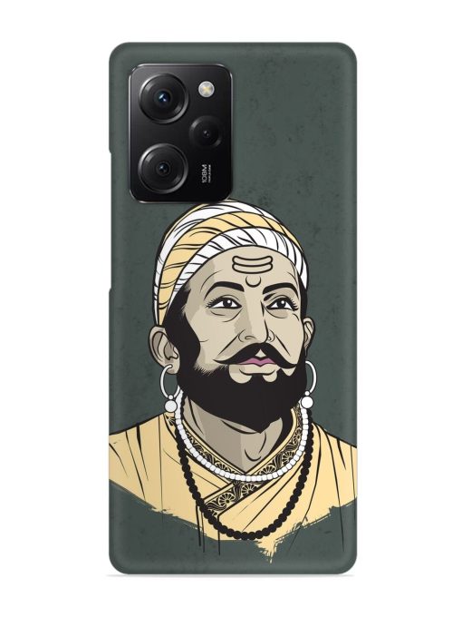 Shivaji Maharaj Vector Art Snap Case for Poco X5 Pro (5G)