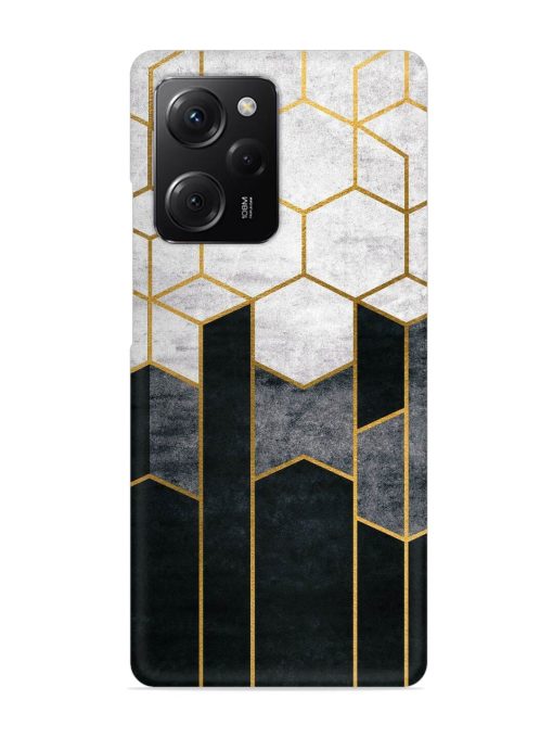 Cube Marble Art Snap Case for Poco X5 Pro (5G) Zapvi