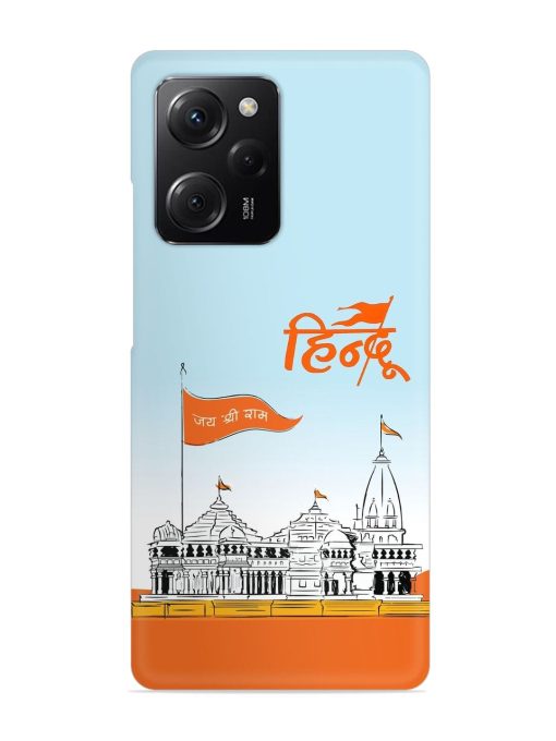 Ram Mandir Hindu Snap Case for Poco X5 Pro (5G) Zapvi