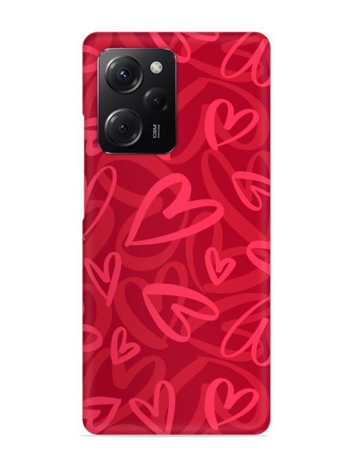 Seamless Romantic Pattern Snap Case for Poco X5 Pro (5G)