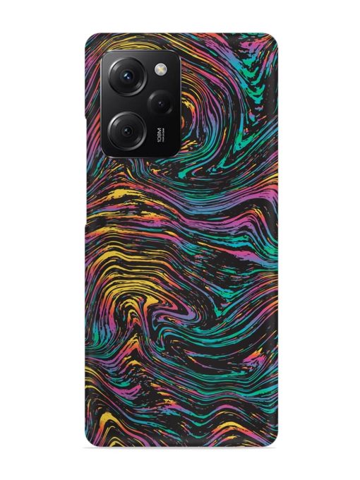 Abstract Liquid Colors Snap Case for Poco X5 Pro (5G) Zapvi