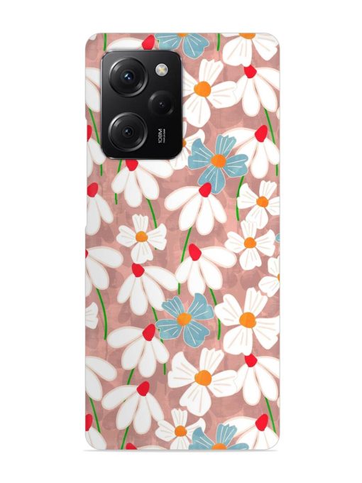 Abstract Petal Flowers Snap Case for Poco X5 Pro (5G) Zapvi