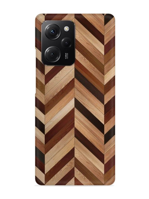 Seamless Wood Parquet Snap Case for Poco X5 Pro (5G) Zapvi