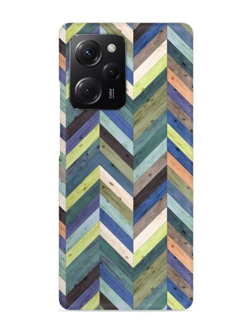 Chevron Random Color Snap Case for Poco X5 Pro (5G) Zapvi