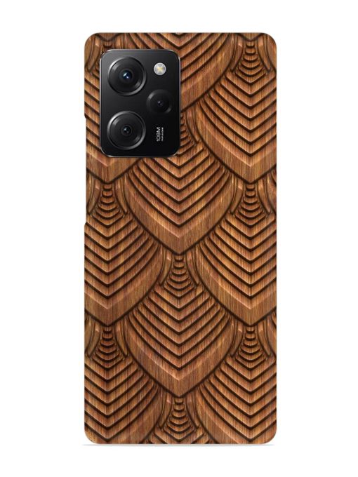 Carved Pattern On Snap Case for Poco X5 Pro (5G) Zapvi