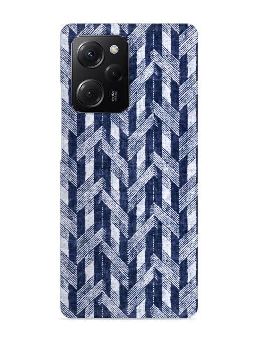 Abstract Herringbone Motif Snap Case for Poco X5 Pro (5G) Zapvi