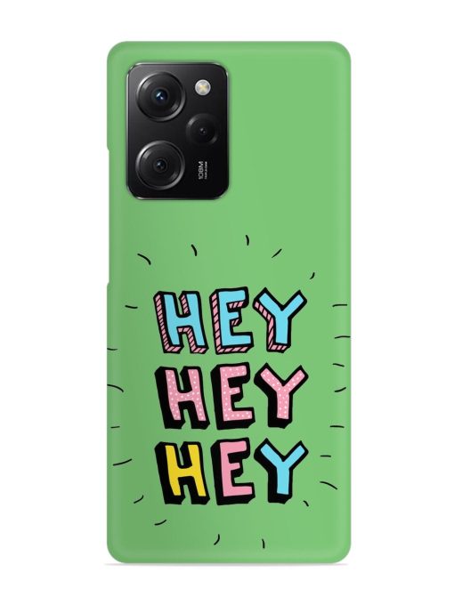 Hey Vector Cartoon Snap Case for Poco X5 Pro (5G) Zapvi