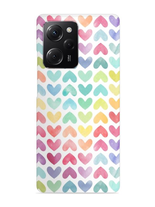 Seamless Colorful Watercolor Snap Case for Poco X5 Pro (5G) Zapvi