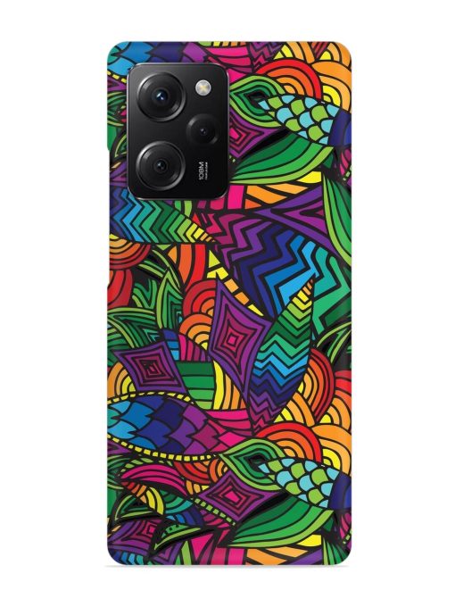 Abstract Multicolor Seamless Snap Case for Poco X5 Pro (5G) Zapvi