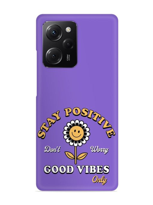 Retro Positive Flower Snap Case for Poco X5 Pro (5G) Zapvi