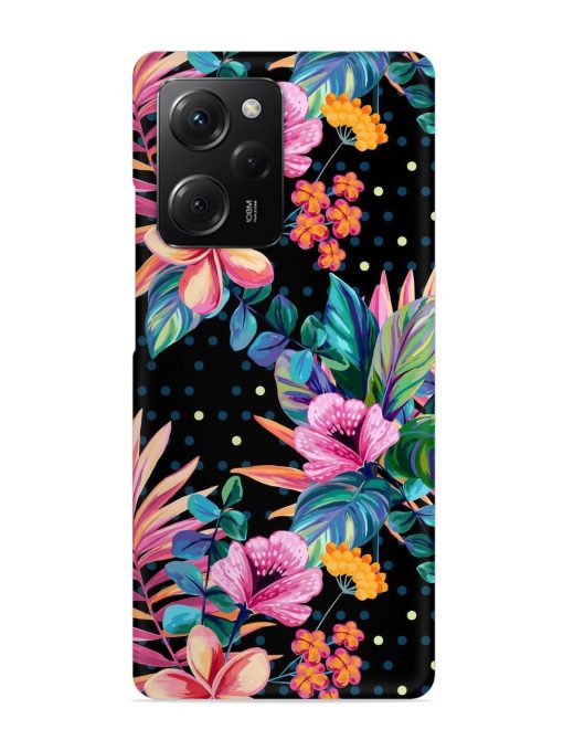 Seamless Floral Pattern Snap Case for Poco X5 Pro (5G) Zapvi