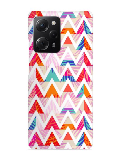 Abstract Triangle Background Snap Case for Poco X5 Pro (5G)