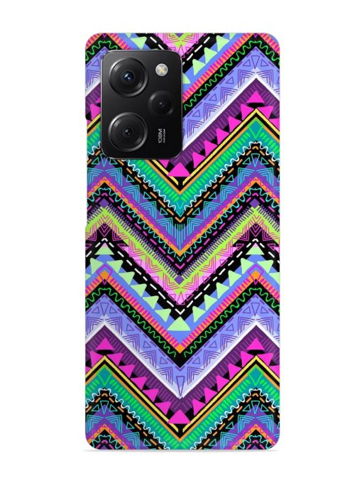 Tribal Aztec Print Snap Case for Poco X5 Pro (5G)