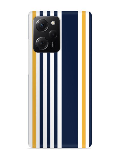 Seamless Stripe Pattern Snap Case for Poco X5 Pro (5G)