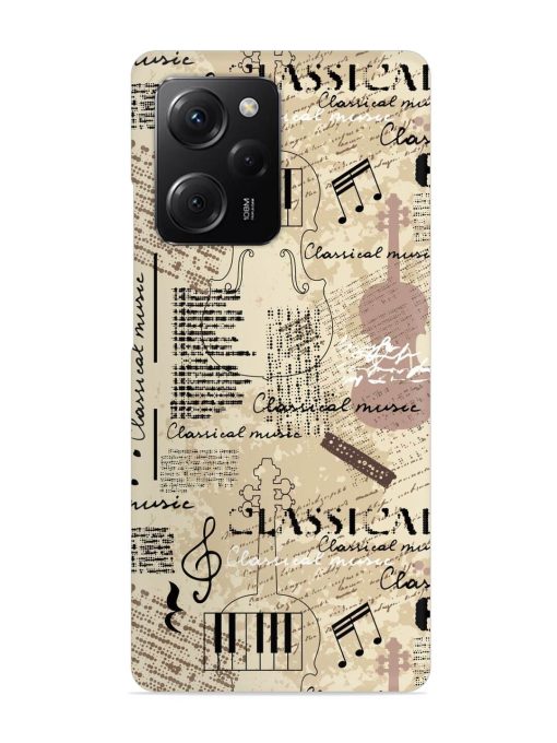 Classical Music Lpattern Snap Case for Poco X5 Pro (5G) Zapvi