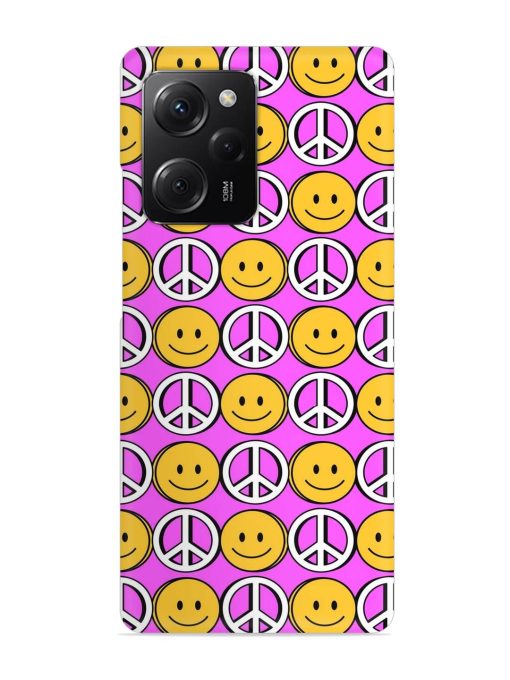 Smiley Face Peace Snap Case for Poco X5 Pro (5G)