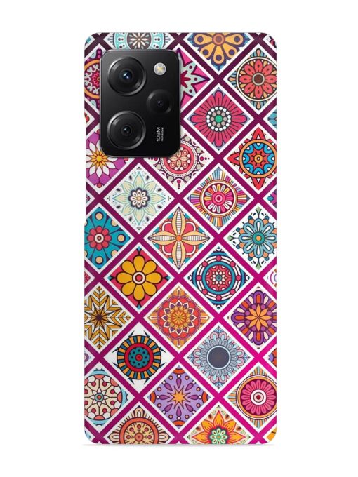 Seamless Tile Pattern Snap Case for Poco X5 Pro (5G) Zapvi