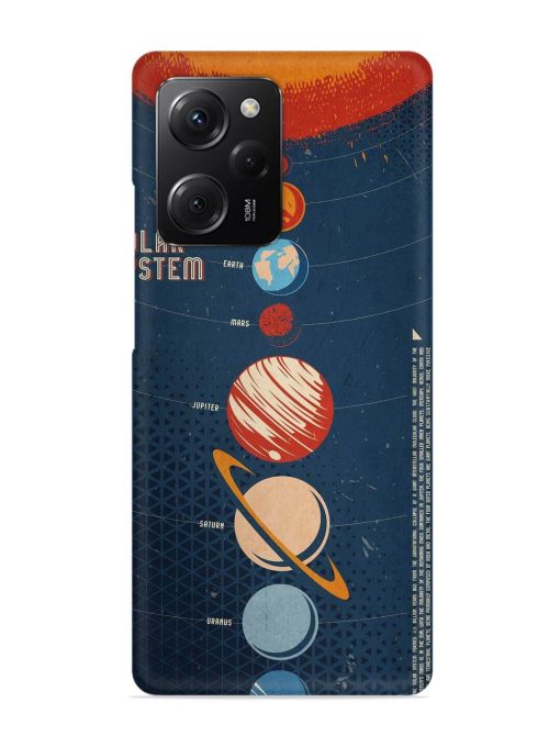 Solar System Vector Snap Case for Poco X5 Pro (5G) Zapvi