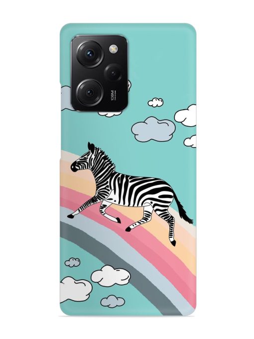 Running Zebra Snap Case for Poco X5 Pro (5G) Zapvi