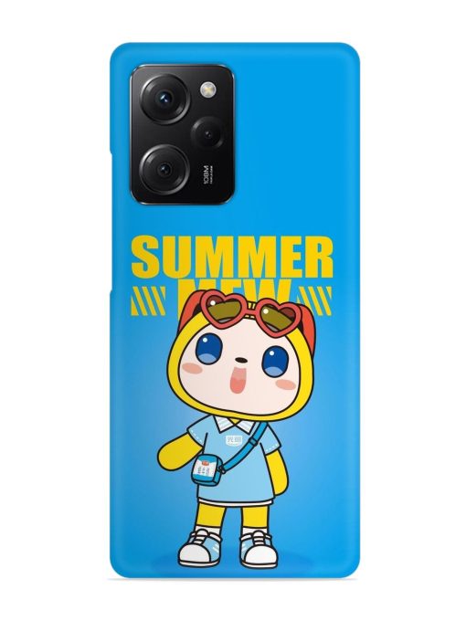 Summer Mew Cartoon Snap Case for Poco X5 Pro (5G)