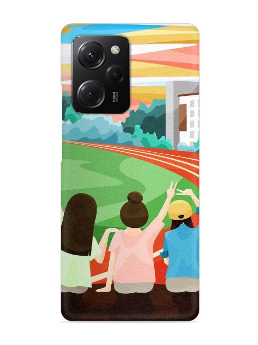 School Playground Snap Case for Poco X5 Pro (5G) Zapvi