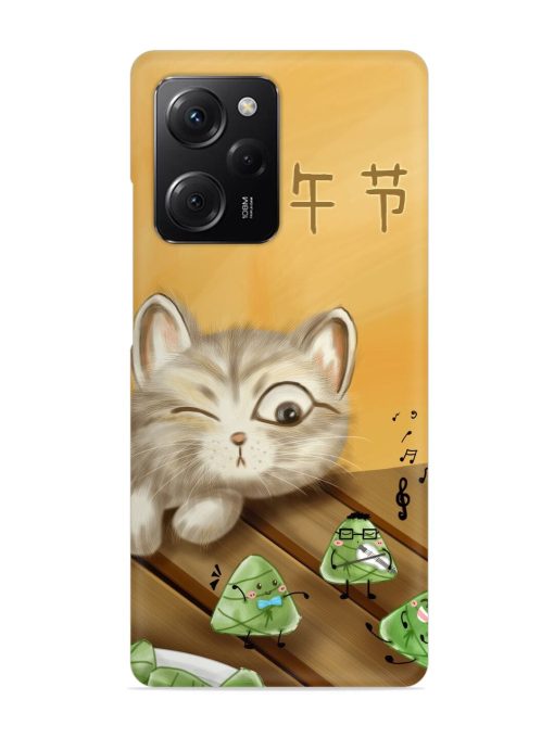 Cat Scorpion Dancing Snap Case for Poco X5 Pro (5G)