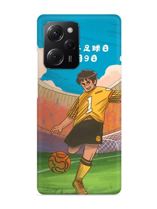 Soccer Kick Snap Case for Poco X5 Pro (5G) Zapvi