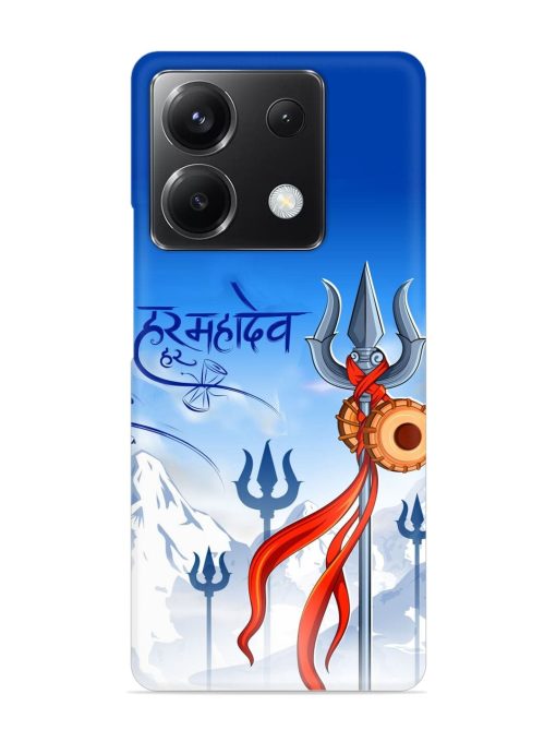 Har Har Mahadev Trishul Snap Case for Poco X6 (5G) Zapvi