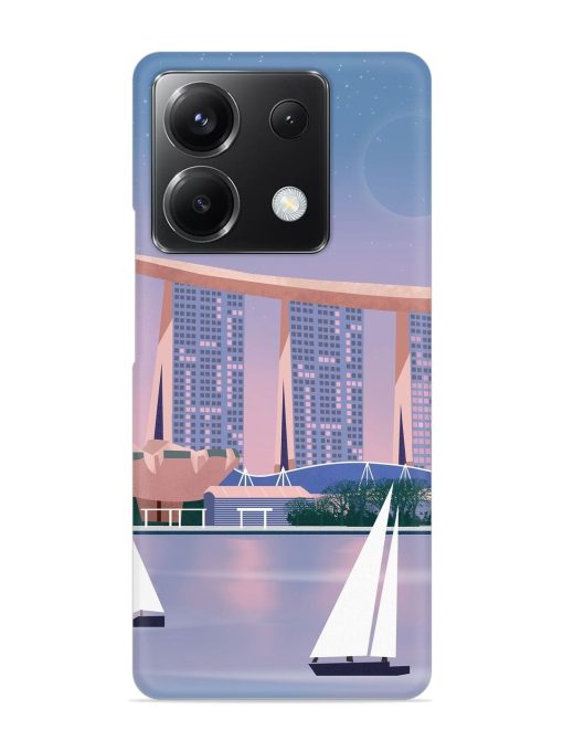 Singapore Scenery Architecture Snap Case for Poco X6 (5G) Zapvi