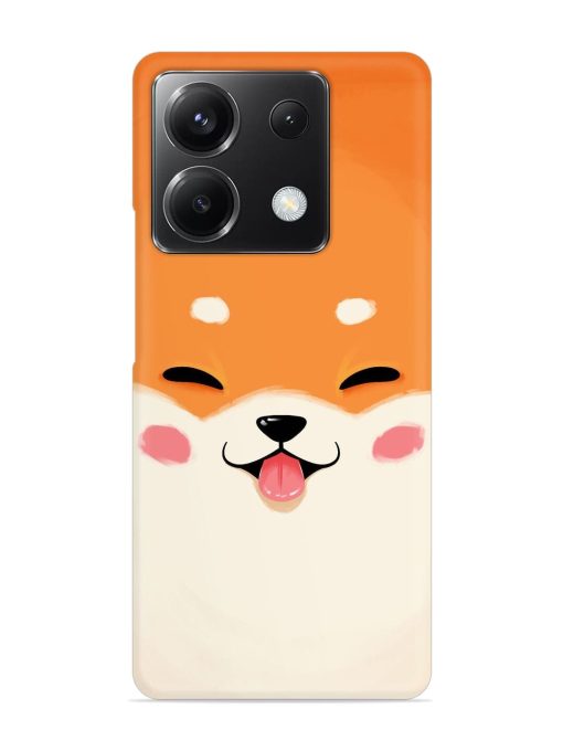 Cute Dog Face Vector Snap Case for Poco X6 (5G) Zapvi