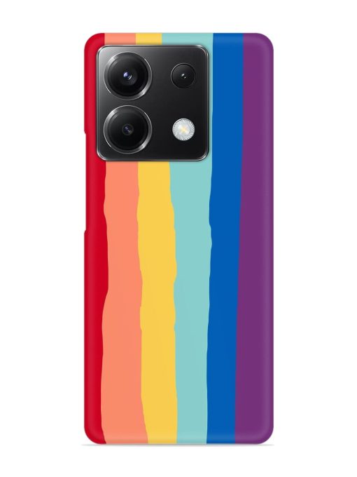 Rainbow Genuine Liquid Snap Case for Poco X6 (5G) Zapvi