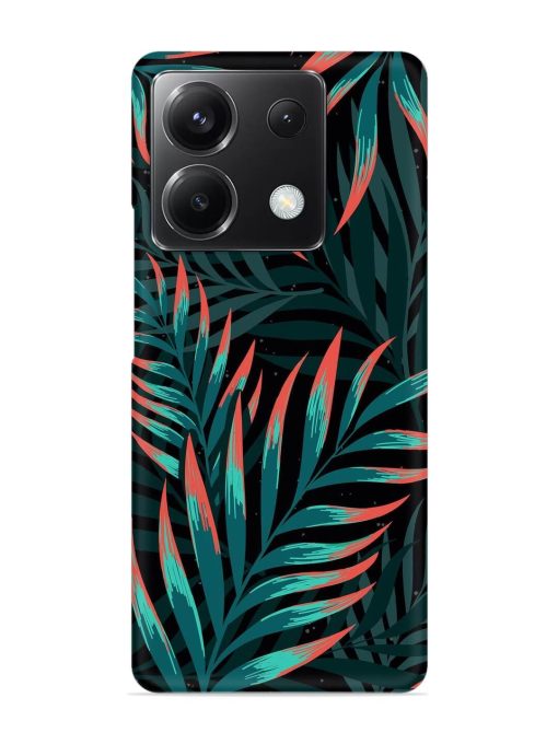 Green Leaf Art Snap Case for Poco X6 (5G) Zapvi