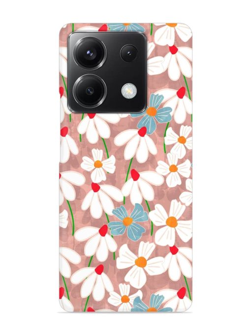 Abstract Petal Flowers Snap Case for Poco X6 (5G) Zapvi