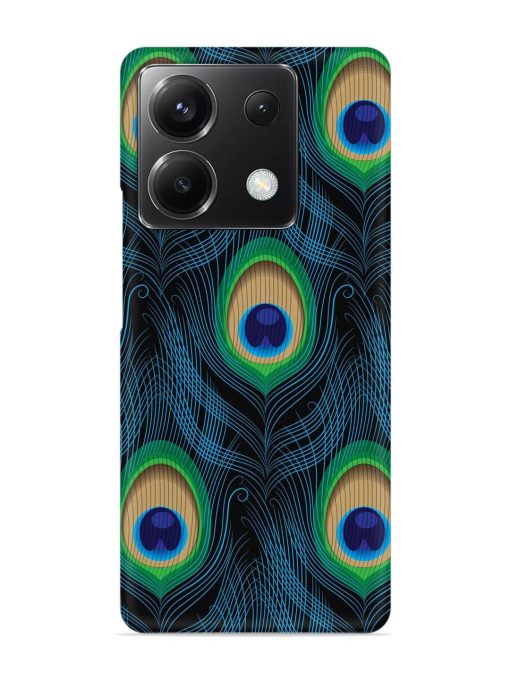 Seamless Pattern Peacock Snap Case for Poco X6 (5G) Zapvi