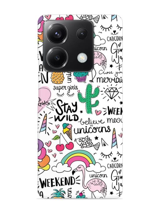 Unicorn Ice Cream Snap Case for Poco X6 (5G)