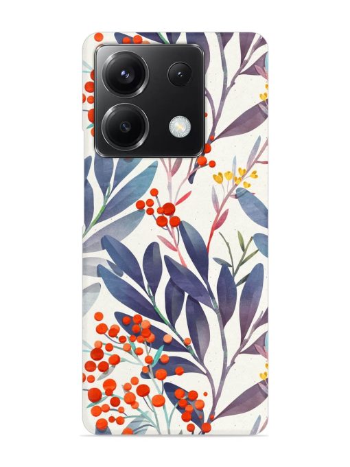 Seamless Floral Pattern Snap Case for Poco X6 (5G)