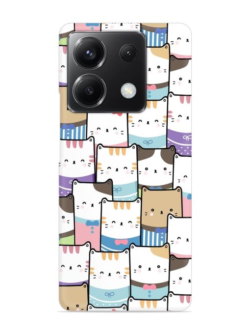 Cute Adorable Cat Snap Case for Poco X6 (5G) Zapvi