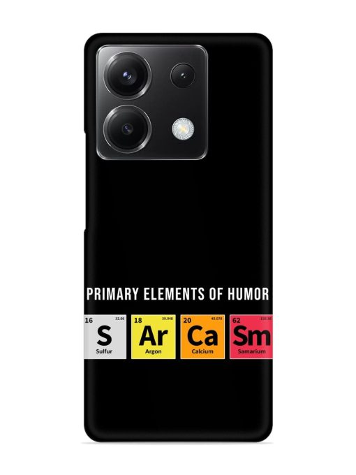 Primary Elements Humor Snap Case for Poco X6 (5G) Zapvi