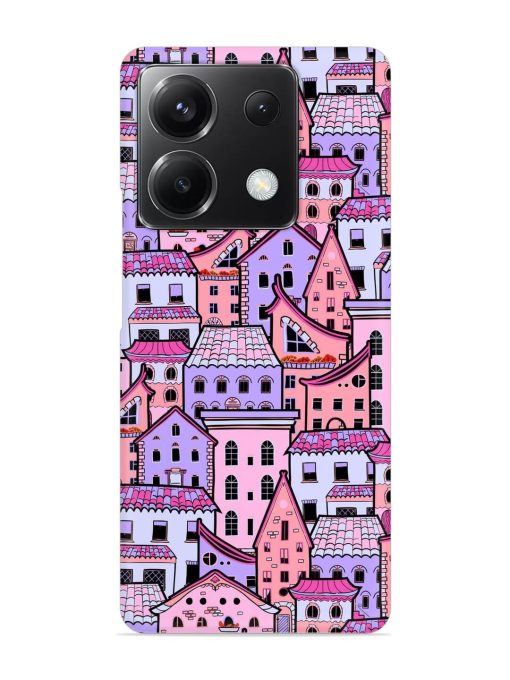 Seamless Pattern Houses Snap Case for Poco X6 (5G) Zapvi