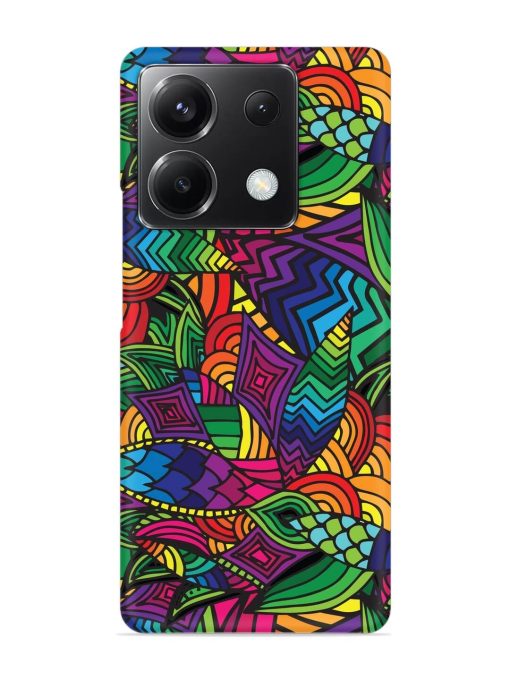 Abstract Multicolor Seamless Snap Case for Poco X6 (5G)