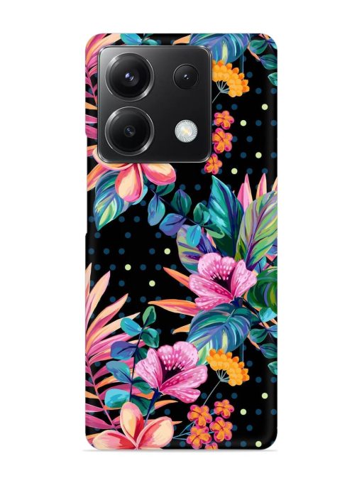 Seamless Floral Pattern Snap Case for Poco X6 (5G) Zapvi