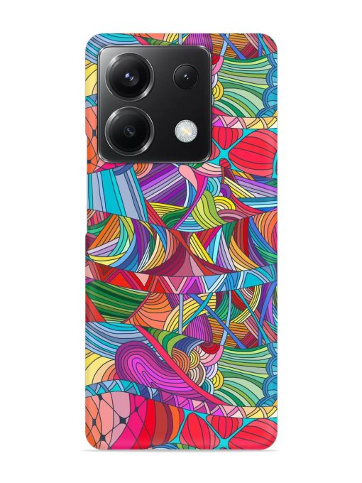 Seamless Patterns Hand Drawn Snap Case for Poco X6 (5G) Zapvi